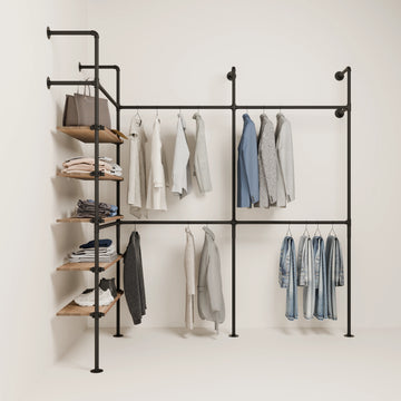 KIM EDGE DOUBLE 3 OAK – 5 ράφια