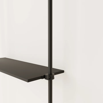 Ράφι – μαύρο | με αξεσουάρ συναρμολόγησης | σετ των 1 | σετ των 3 | σετ των 5