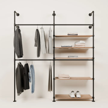 KIM DOUBLE 2 OAK – 5 ράφια δεξιά