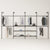 KIM DOUBLE 4 METAL – 6 shelves in the centre