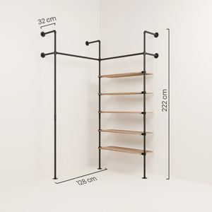 KIM EDGE 2 OAK – 5 ράφια