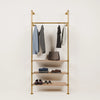 KIM 1 OAK – 3 shelves | gold