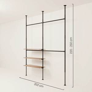 LOFT 2 OAK – 3 Ράφια