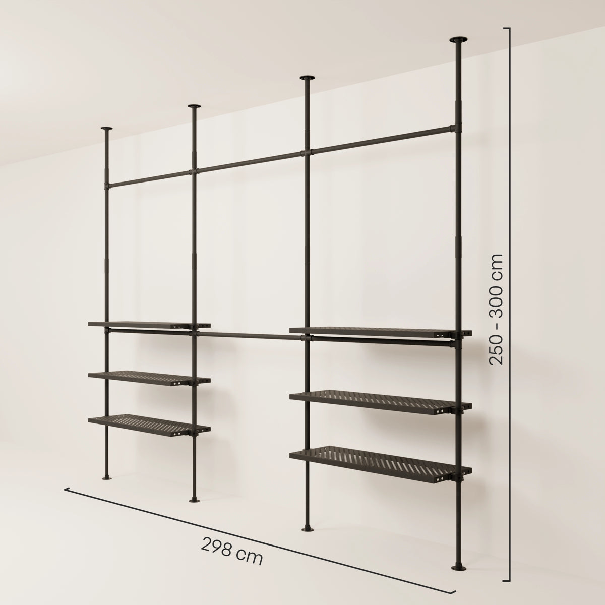 LOFT 3 METAL – 6 ράφια στο κάτω μέρος