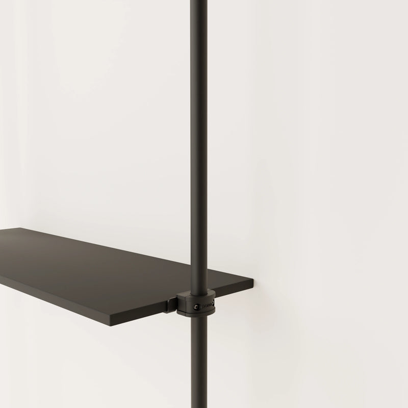 Ράφι – μαύρο | με αξεσουάρ συναρμολόγησης | σετ των 1 | σετ των 3 | σετ των 5