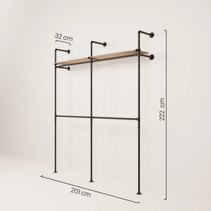KIM DOUBLE 2 OAK – 2 Ράφια