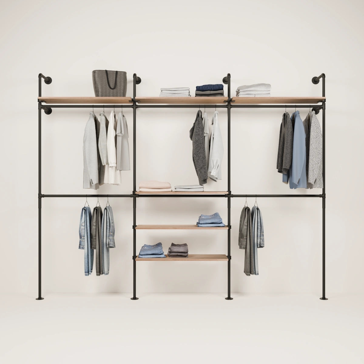 KIM DOUBLE 3 OAK – 6 Ράφια