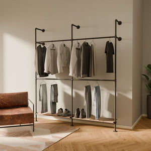 KIM DOUBLE 2 OAK – 2 ράφια στο κάτω μέρος