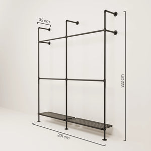 KIM DOUBLE 2 METAL – 2 ράφια στο κάτω μέρος