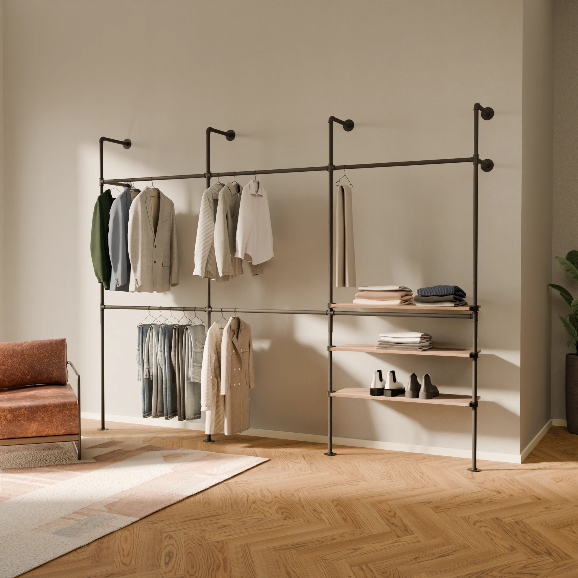 KIM DOUBLE 3 OAK – 3 ράφια