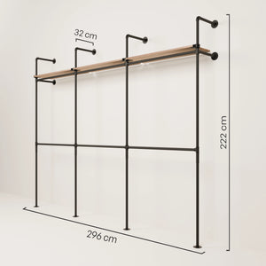 KIM DOUBLE 3 OAK – 3 ράφια στην κορυφή
