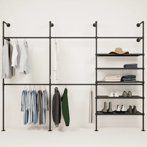 KIM DOUBLE 3 METAL – 5 ράφια | Ντουλάπα Walk-in