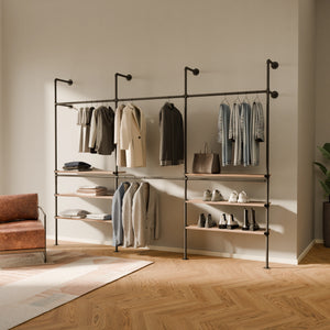 KIM DOUBLE 3 OAK – 6 εξωτερικά ράφια