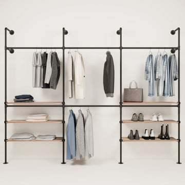 KIM DOUBLE 3 OAK – 6 εξωτερικά ράφια