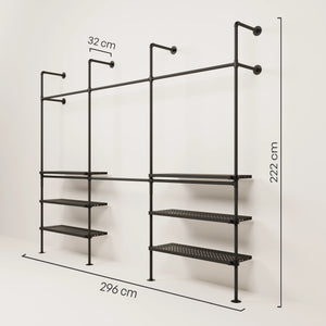 KIM DOUBLE 3 METAL – 6 εξωτερικά ράφια