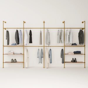 KIM DOUBLE 4 OAK – 6 ράφια | χρυσό