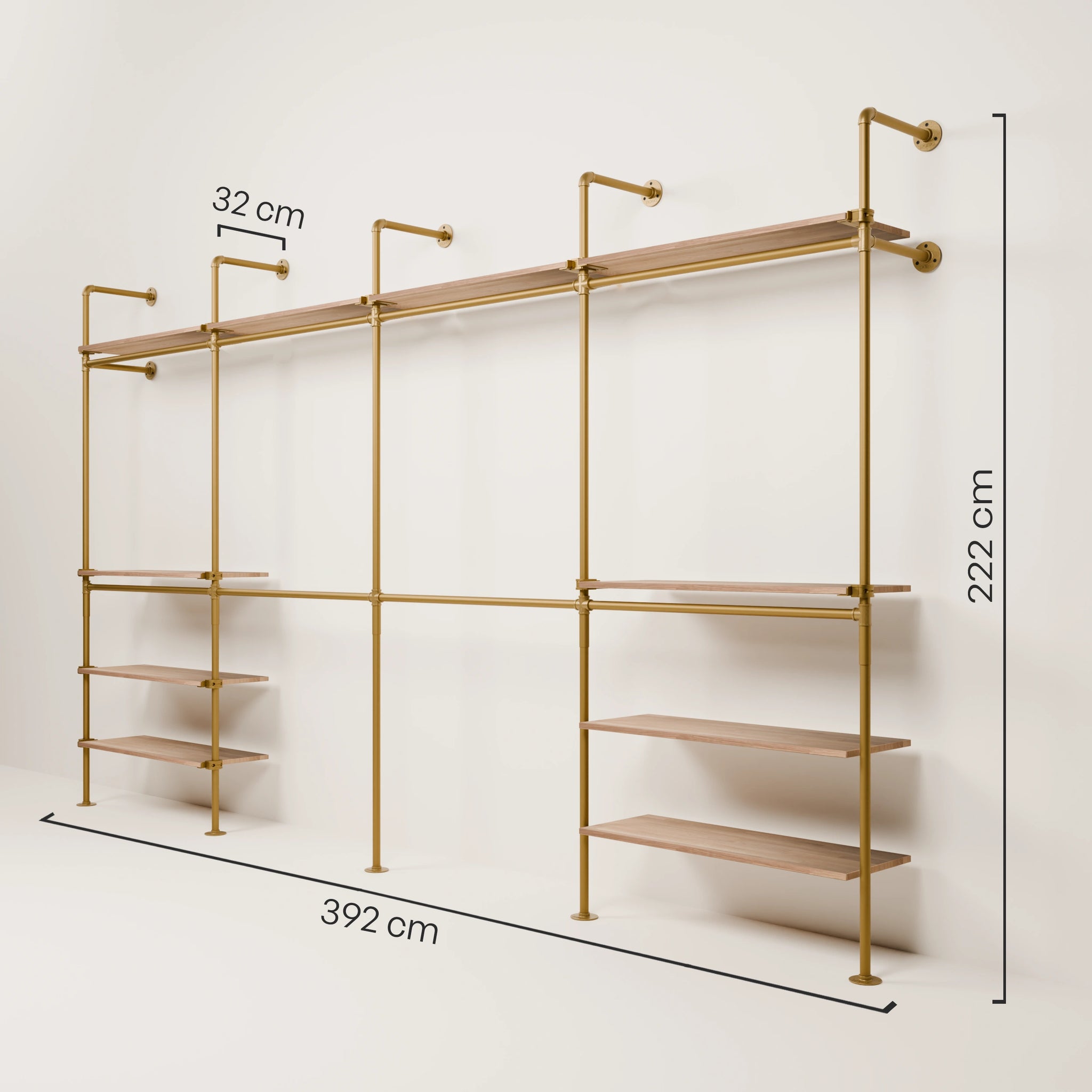 KIM DOUBLE 4 OAK – 10 κορυφαία ράφια | χρυσό