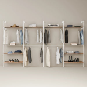 KIM DOUBLE 4 OAK – 10 πάνω ράφια | λευκό