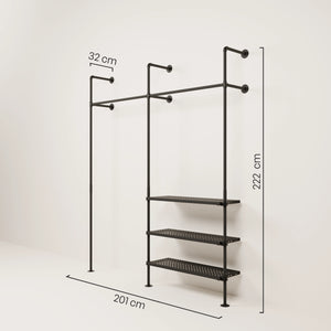 Maße Garderobe mit Schuhablage