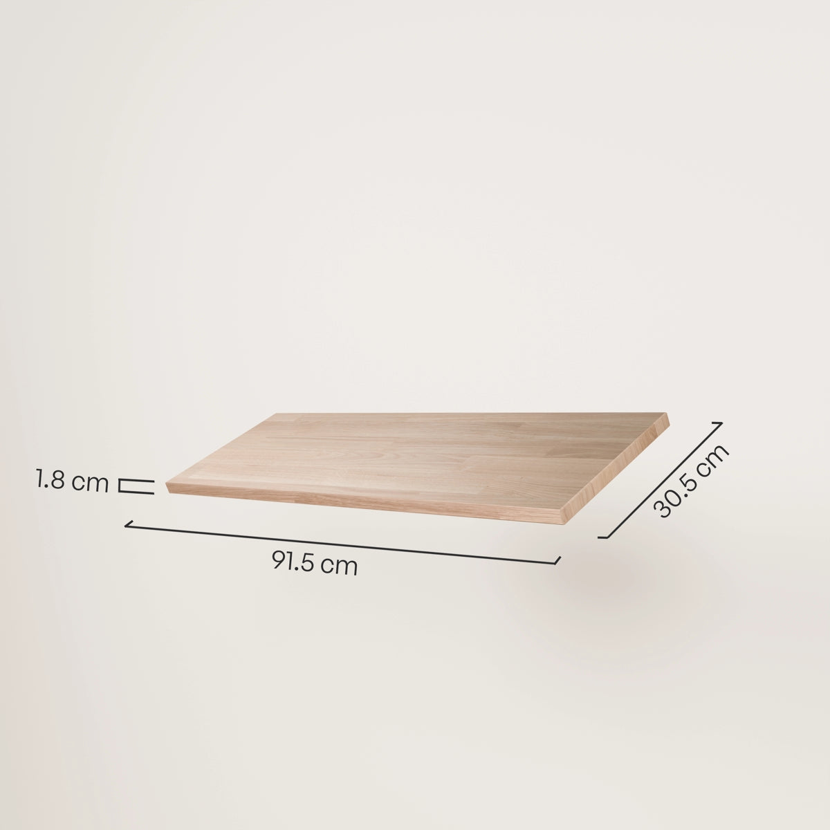 OAK plank – Klembevestiging | incl. bevestigingsmateriaal