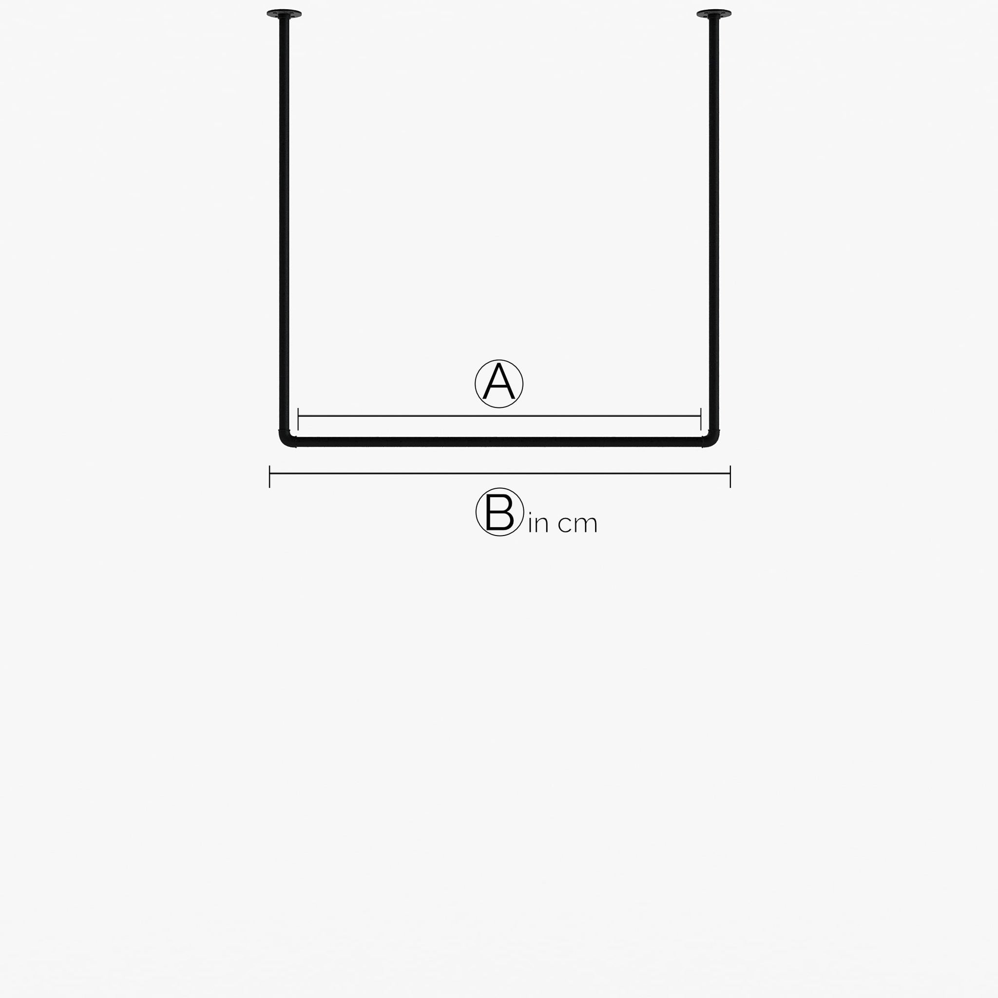 Su misura – HANG – Appendiabiti Industrial | design industriale | tubi neri